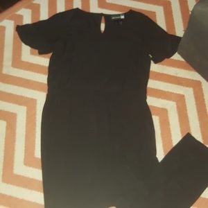 Black matte Jersey jumpsuit!